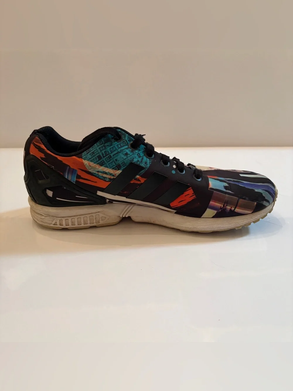 adidas Black Multicolor Graphic Sneakers
